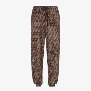 Fendi FF Brown nylon pants